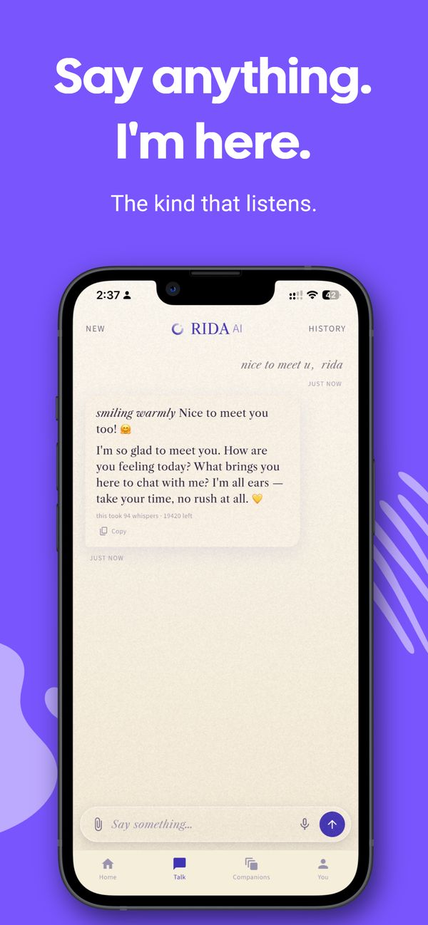 Conversations stay on your device